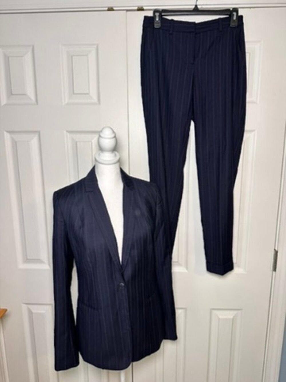 Tahari Pinstripe Suit Set 2/4